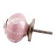 Pink Heart Ceramic Floral Drawer Knobs