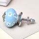 Turquoise Tiny Flowers Ceramic Knobs Online