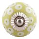 Lime Green Floral Ceramic Knobs Online