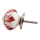 Cherry Leaf Floral Ceramic Cabinet Knobs Online