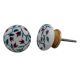 Cherry Floral Flat Knob