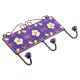 Navy Blue And Yellow Floral Ceramic Tiles Hooks Online