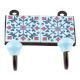Turquoise Tiny Flower Ceramic Tiles Hooks