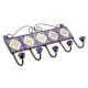 Navy Blue And White Floral Ceramic Tiles Hooks Online 