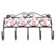 White Red Leaf Ceramic Tiles Hooks Online