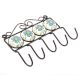 White And Turquoise Floral Tiles Hooks Online