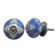 Slate Blue Etched Ceramic Knob-31