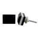 White & Black Resin Knob