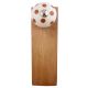 Brown Dotted Ceramic Floral Door Stopper