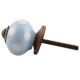 Turquoise Polka Dot Small Ceramic Dresser Knobs 