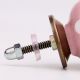 Pink Polka Dotted Small Ceramic Cabinet Knobs