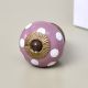 Purple Dotted Small Ceramic Knobs Online 