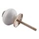 Grey Striped Small Ceramic Drawer Knobs