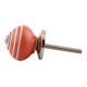 Orange Striped Small Ceramic Dresseer Knobs