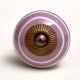 Purple Striped Small Ceramic Knobs