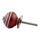 Cherry Striped Small Ceramic Wardrobe Knobs Online