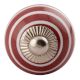 Cherry Striped Small Ceramic Wardrobe Knobs Online