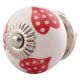 Red Heart Ceramic Knobs