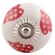 Red Heart Ceramic Knobs