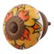 Mustard Ceramic Flower Drawer Knobs