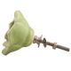 Pea Green Rose Ceramic Flower Cabinet Knob