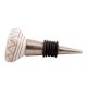 White And Golden Square Ceramic Wine Stopper
