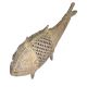 Brass Dhokra  Fish Art With Rustic Look