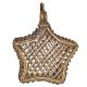 Brass Dhokra Art Tribal Star Shape Wall Hanging