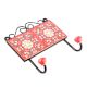 Red Floral Ceramic Tiles Hooks Online