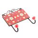 Red And Yellow Tiny Flower Ceramic Tiles Hooks