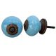 Sky Blue Crackle Ceramic Cabinet Knob