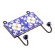 Navy Blue Ceramic Floral Tiles Hooks Online