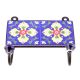 Navy Blue And Red Tiny Flower Ceramic Tiles Hooks 