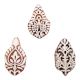Set of 3 Piece New Mix Wooden Printing Block