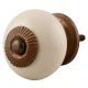 Cream Round Knob
