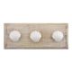 White Sea Shell Ceramic Wooden Hooks
