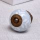 Grey Leaf Ceramic Floral Drawer Knobs