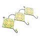 Yellow Red Ceramic Floral Tiles Hooks Online