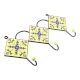 Yellow And Navy Blue Tiny Flower Ceramic Tiles Hooks