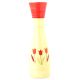 Tall Ceramic Vase Hand-Painted  Floral Motif