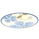 Handpainted Ceramic Floral Plates Set of 2