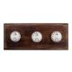 Paris Clocks Numerals Flat Ceramic Wooden Hooks