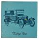 Blue Ceramic Tile With A Vintage Car