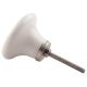 White Ceramic Flower Cabinet Knobs Online