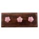 Pink Flower Ceramic Wooden Hooks Online