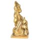 Brass Gaja Lakshmi Sitting On A Lotus