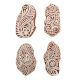 Set of 4 Piece New Mix Wooden Printing Block