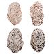 Set of 4 Piece New Mix Wooden Printing Block