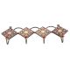 Brown Ceramic Floral Tiles Hooks Online