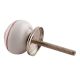 Cherry Striped Small Ceramic Cabinet Knobs